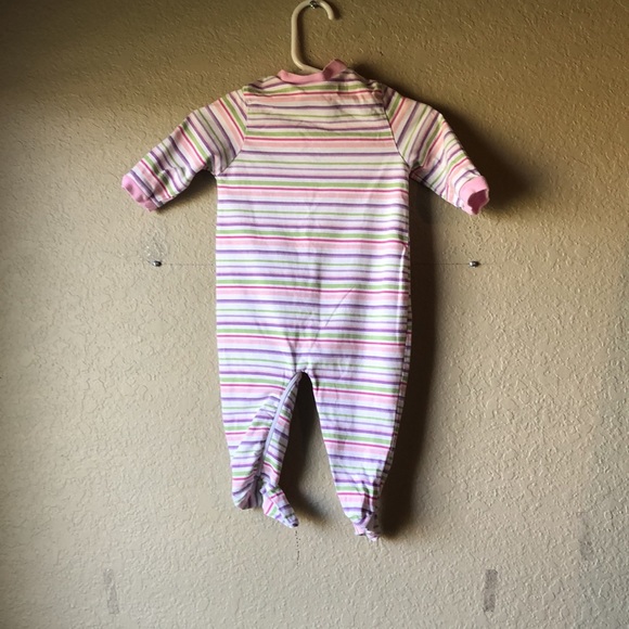 Girls Pajamas Y2K Bundle Set Of 2 Long Sleeve Footed Baby Sleepers 0-3 Months - Picture 4 of 12